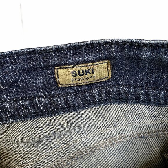 Silver Jeans Suki Women’s 26x28 Dark Wash Mid Rise Straight Leg Hemmed - Picture 5 of 7